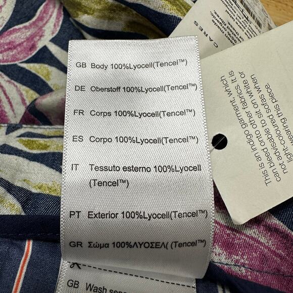 Scotch & Soda Men's Blue Floral Twilt Pleated Loose Fit Shorts Size 32 NWT - Picture 9 of 12